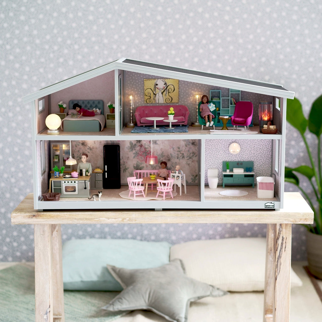Lundby Dukkehus Life med 4 rum