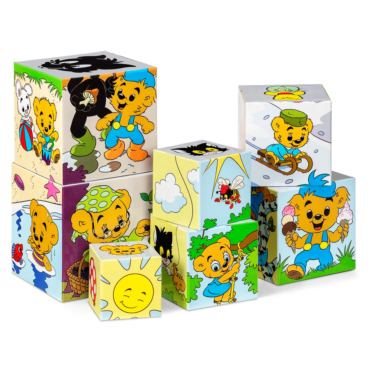 Bamse Stapelklossar Årstider (7 delar)