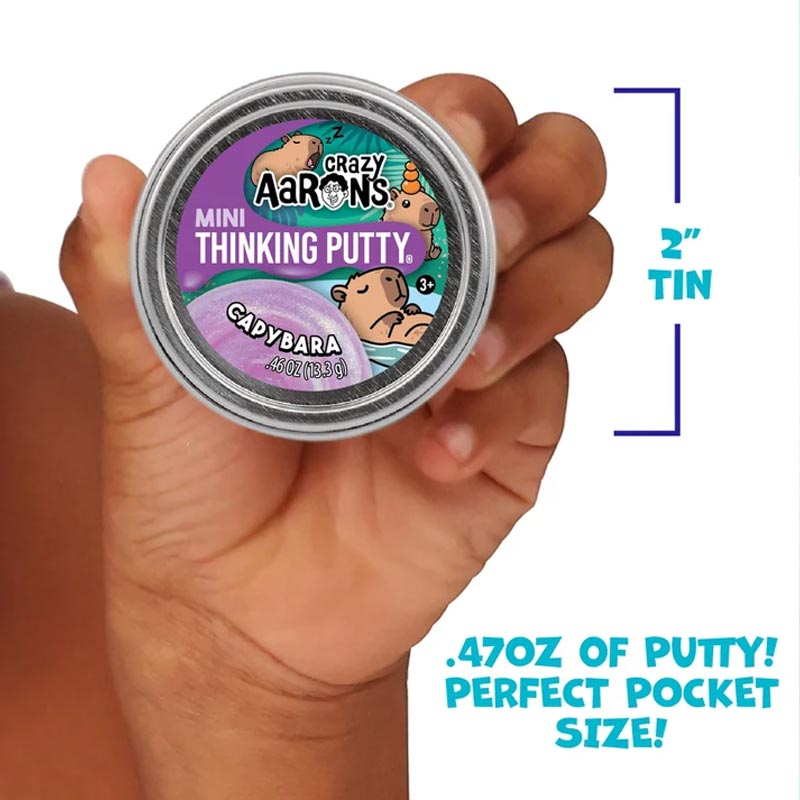 Crazy Aarons Thinking Putty Mini Capybara (13gram lera i silikon)