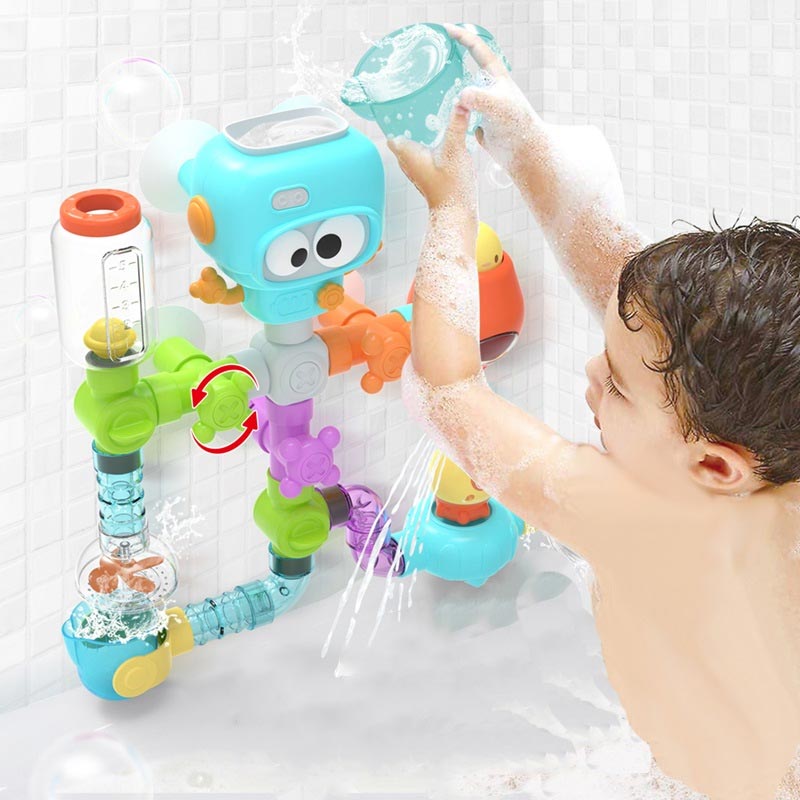 Fresh Kid Badleksak Flow & Fill Robot (20 delar)