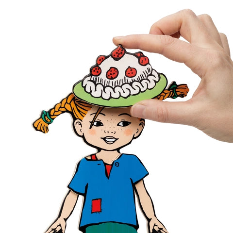 Pippi magnetdukke i træ