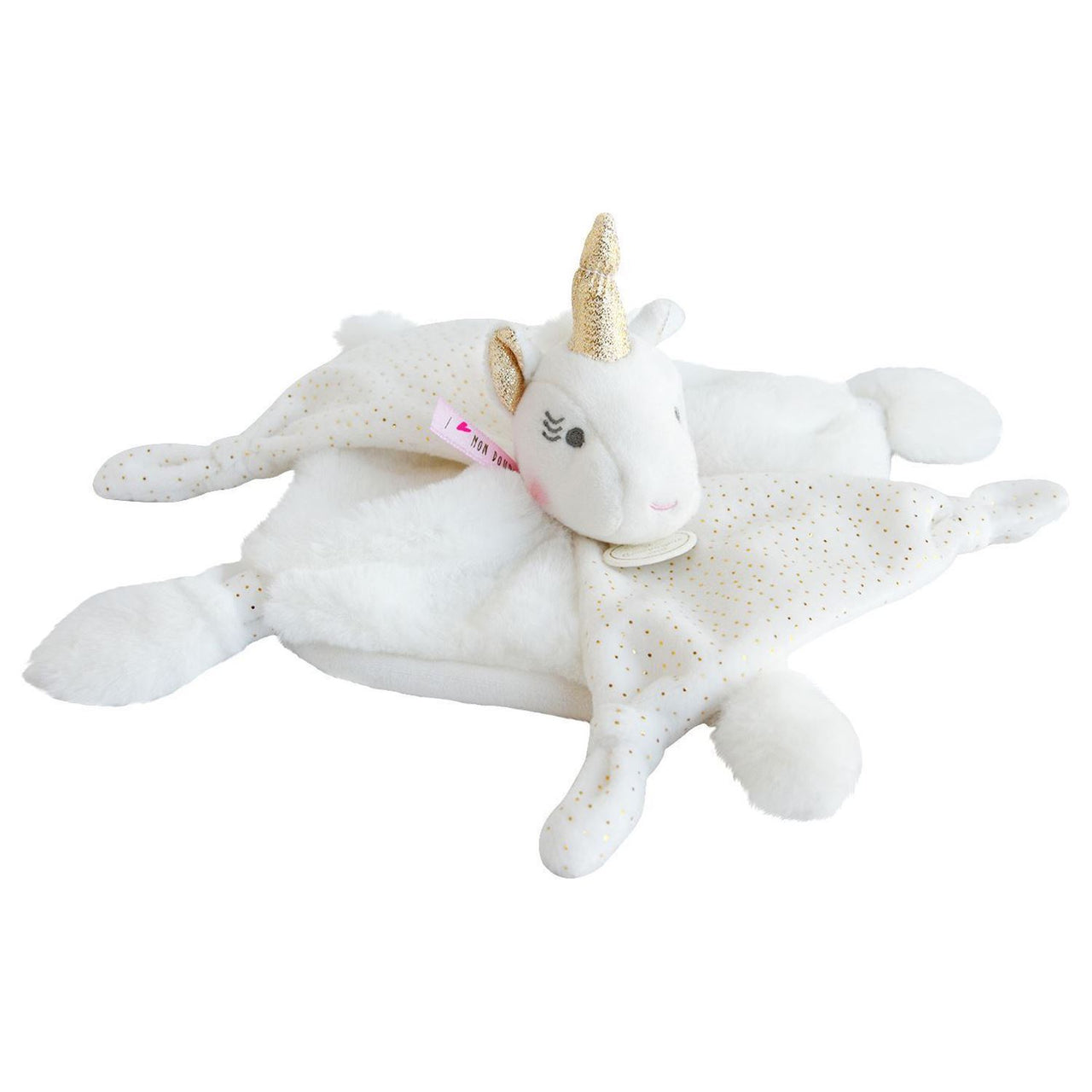 Doudou Et Compagnie Snuttefilt Gold Unicorn (22cm)