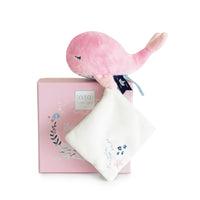 Thumbnail for Doudou Et Compagnie Rosa gosedjur med snuttefilt Wale (15cm)