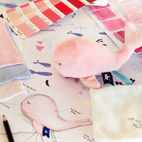 Thumbnail for Doudou Et Compagnie Rosa gosedjur med snuttefilt Wale (15cm)