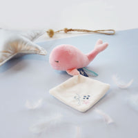 Thumbnail for Doudou Et Compagnie Rosa gosedjur med snuttefilt Wale (15cm)
