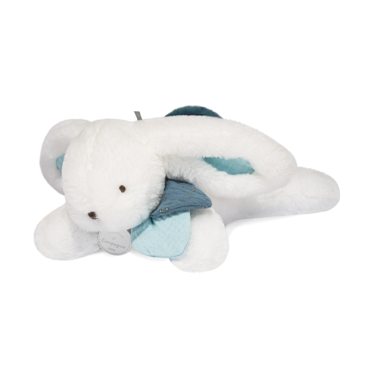 Doudou Et Compagnie Presentlåda Happy Pop Pompom Bunny Peacock Blue