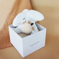 Thumbnail for Doudou Et Compagnie Presentlåda Happy Wild Pompom Bunny Beige