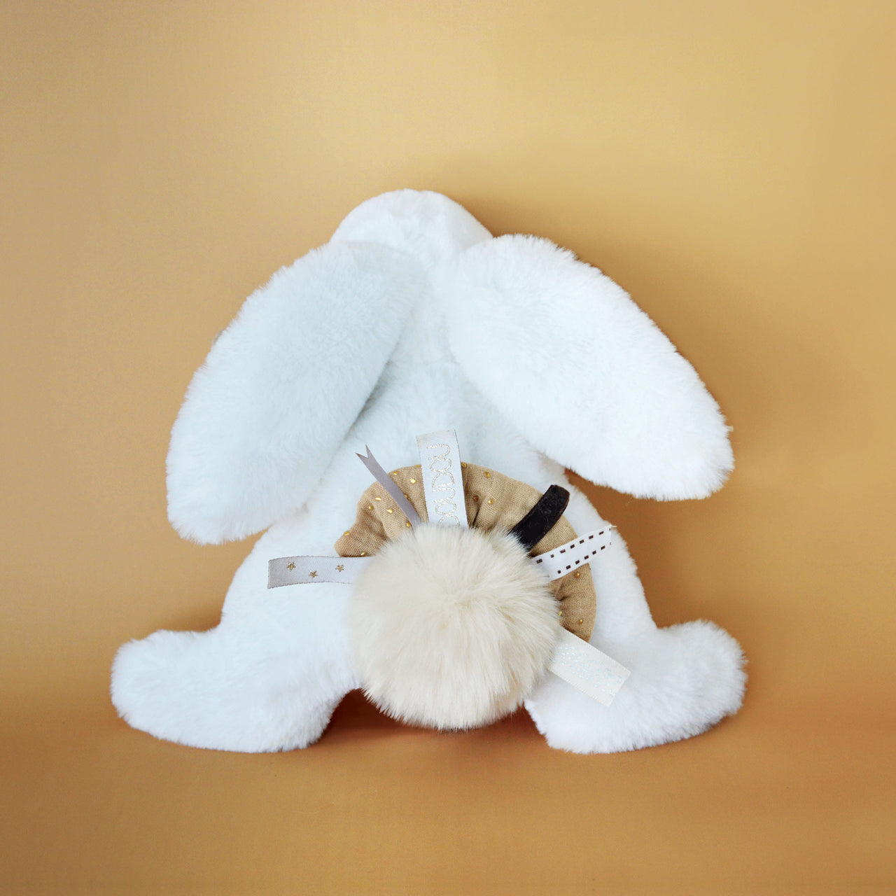 Doudou Et Compagnie Presentlåda Happy Wild Pompom Bunny Beige