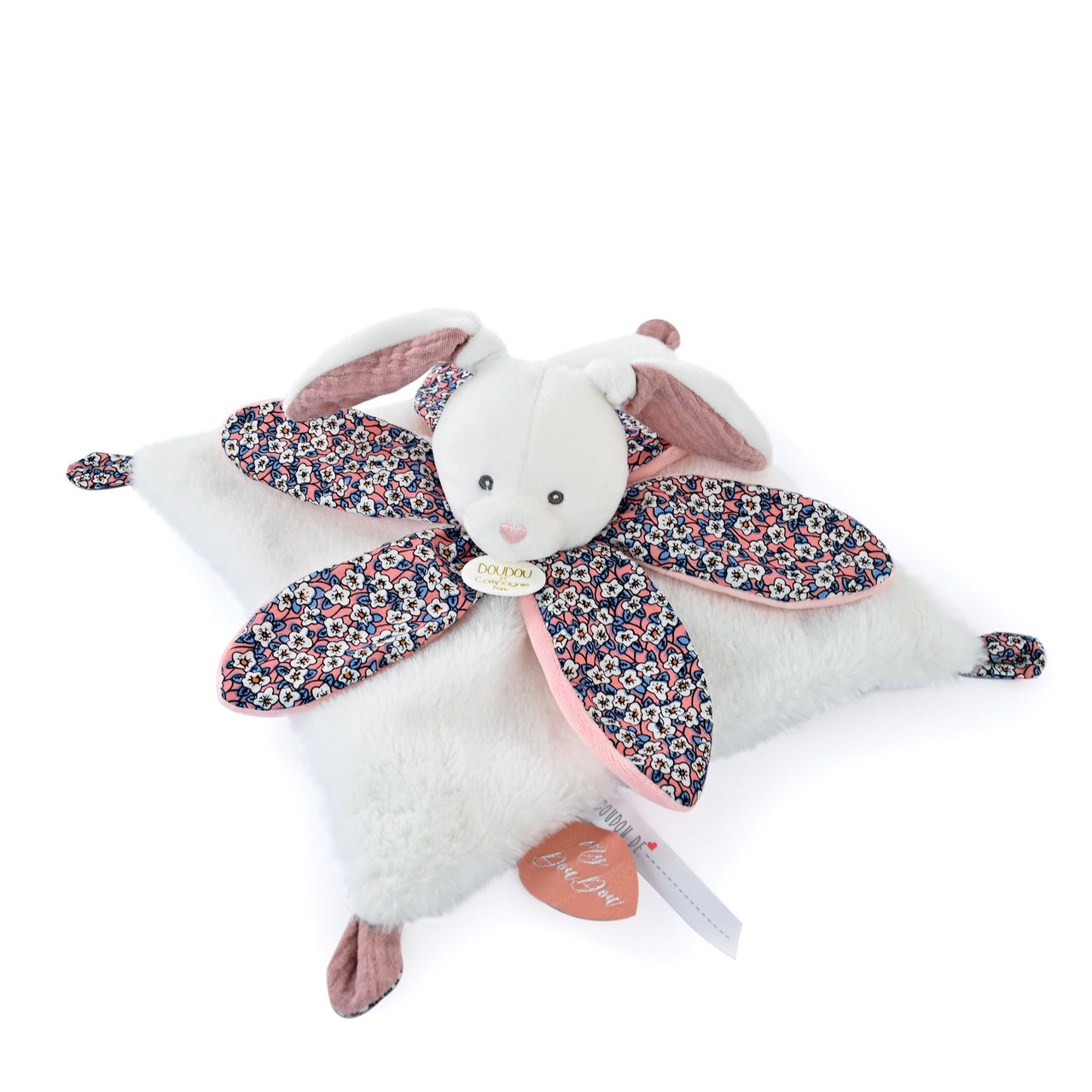 Doudou Et Compagnie Snuttefilt Bohaime Bunny Pink (27cm)