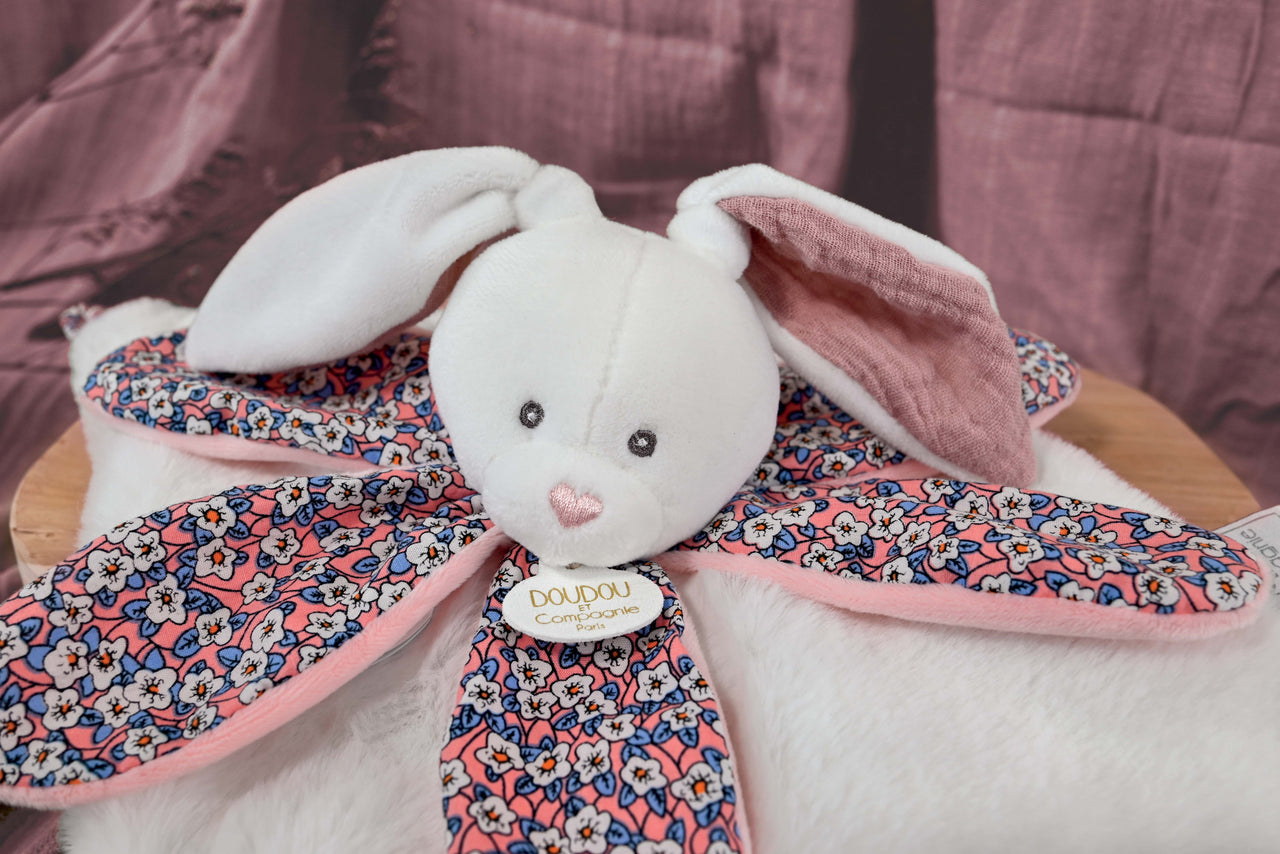Doudou Et Compagnie Snuttefilt Bohaime Bunny Pink (27cm)