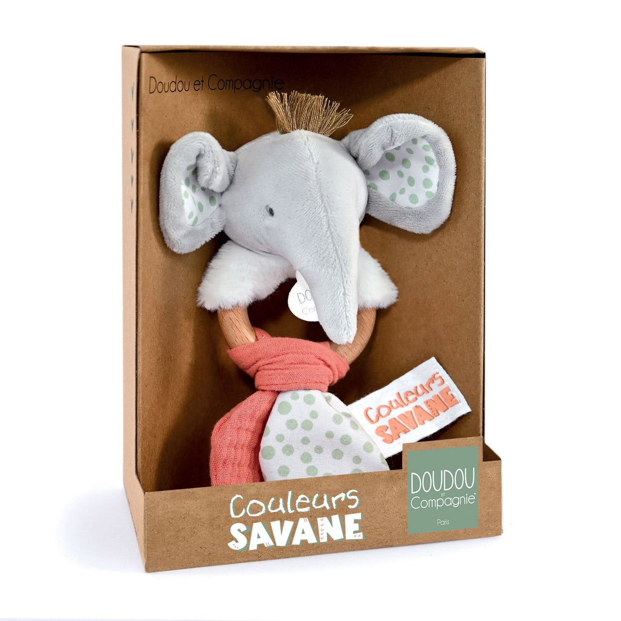Doudou Et Compagnie Elephant Skallra (15cm)
