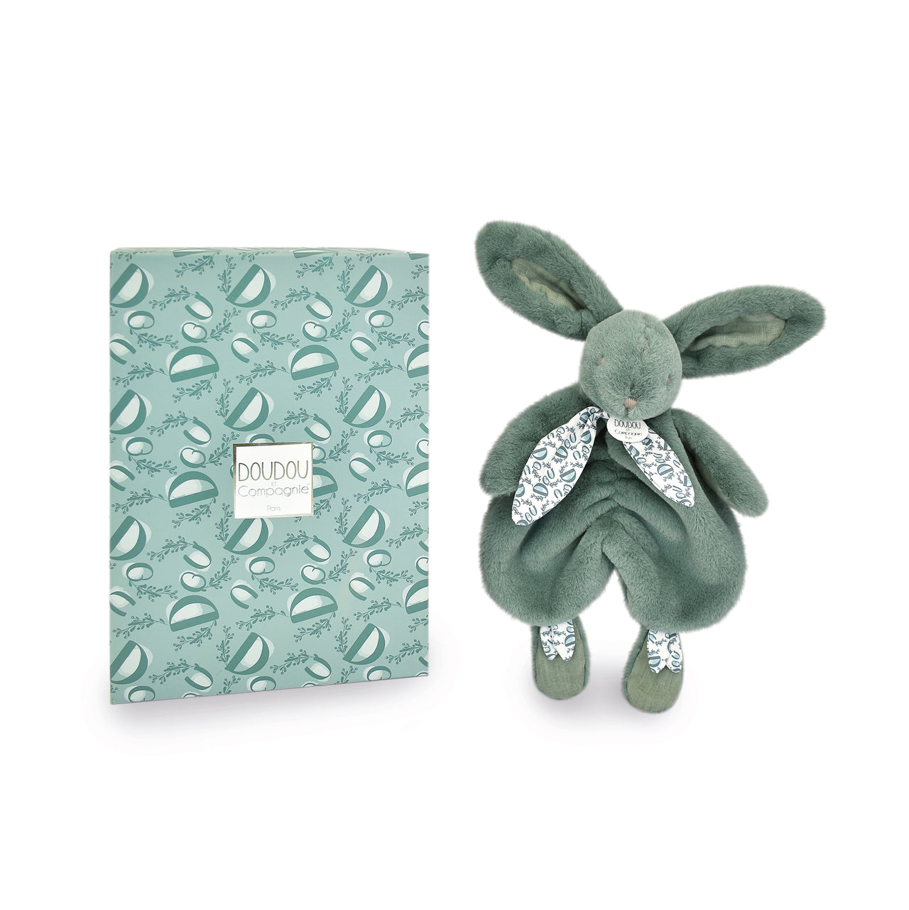 Doudou Et Compagnie Snuttefilt Lapin Doudou Grön Kanin