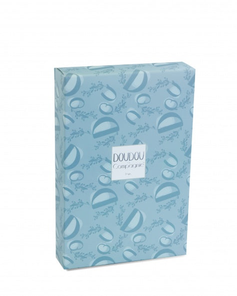Doudou Et Compagnie Presentbox Blå kanin med snuttefilt