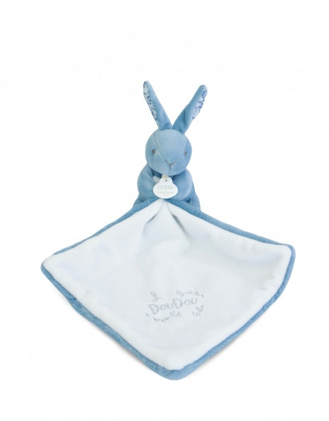 Doudou Et Compagnie Presentbox Blå kanin med snuttefilt