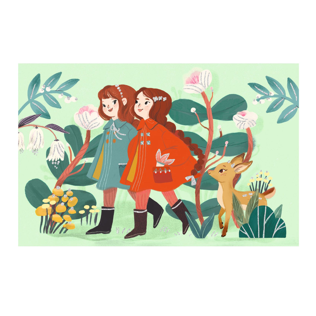 Djeco Inbjudningskort Garden Friends (8st)