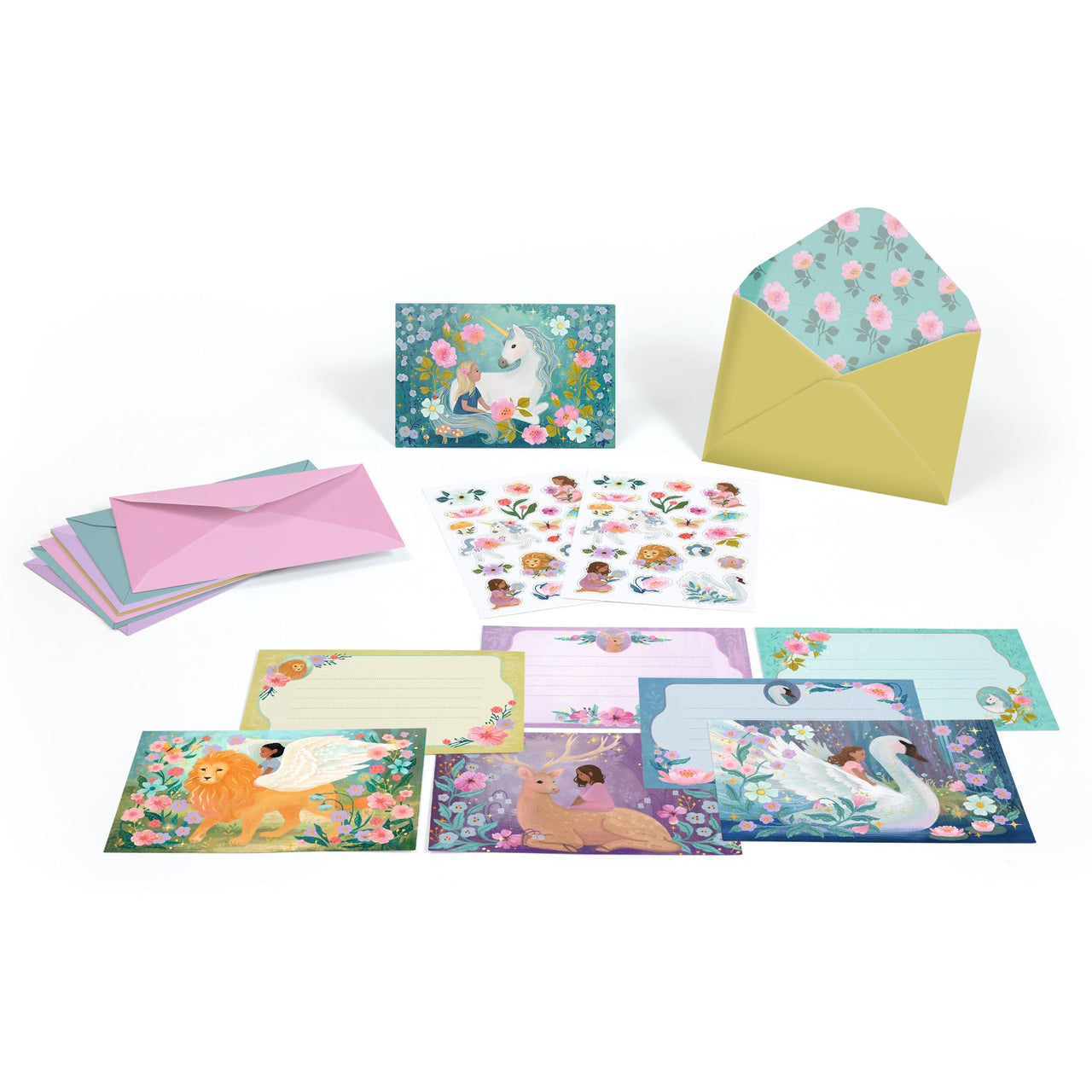 Djeco Inbjudningskort Marvelous Creatures (8st)