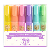 Thumbnail for Djeco 6 Mini Pastel Highlighters