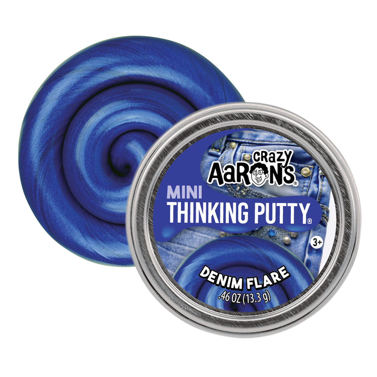 Crazy Arons Tänjbar lera Mini Denim Flare (5cm, 13g)