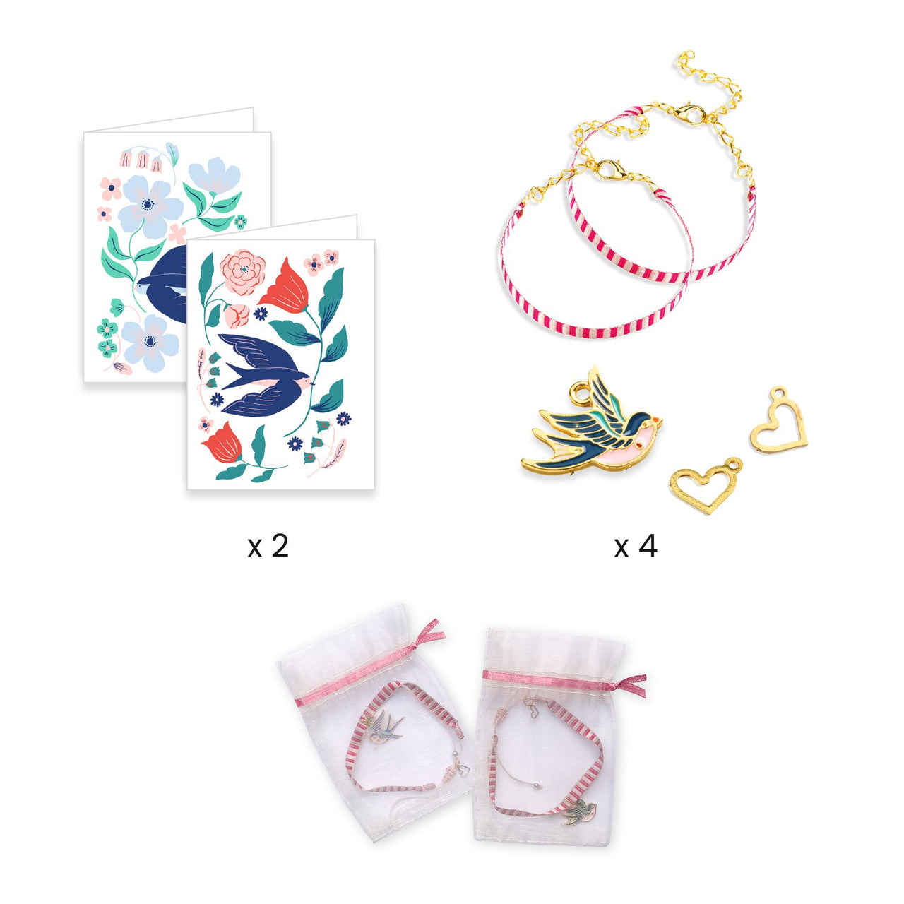 Djeco You & Me Bird Ribbons Armband