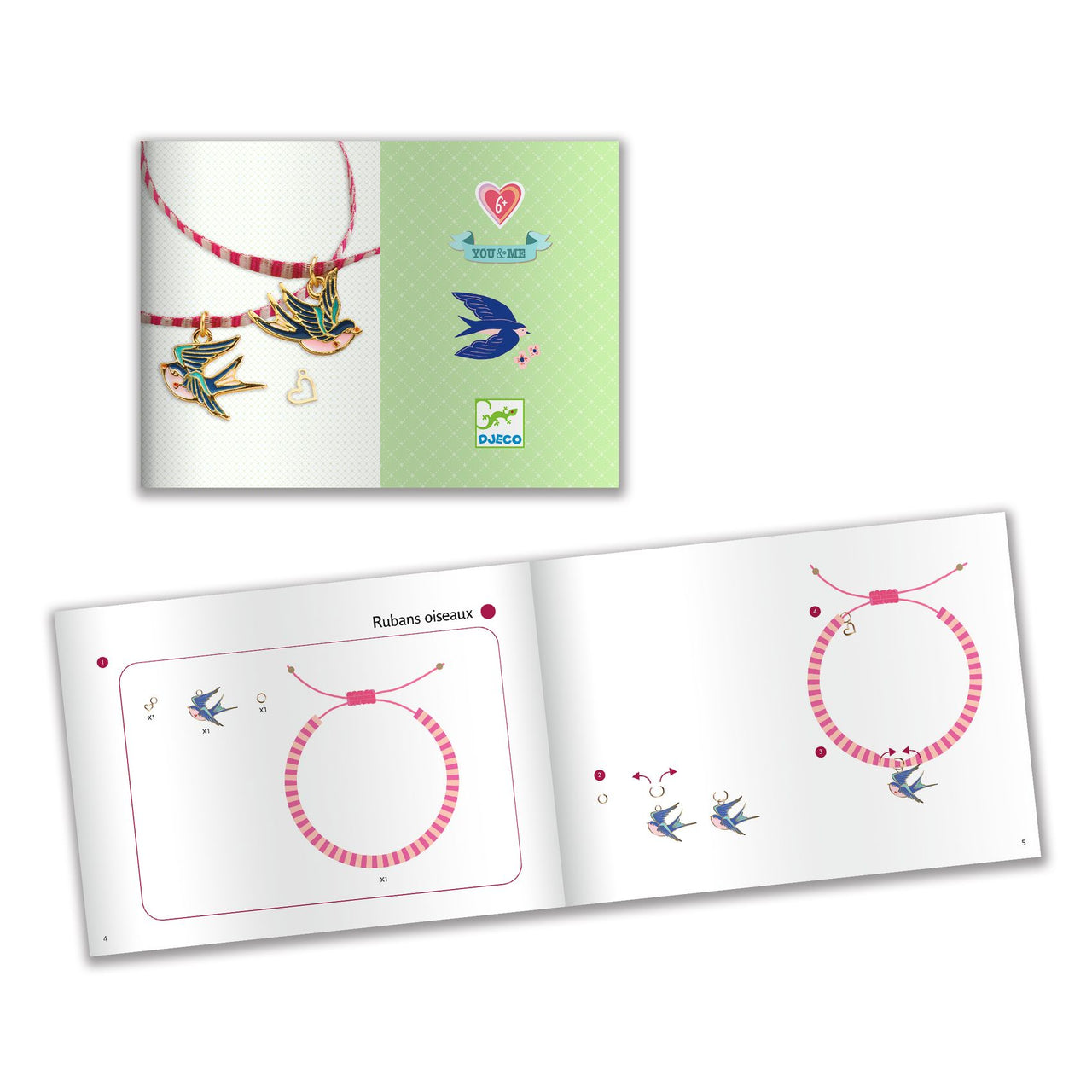 Djeco You & Me Bird Ribbons Armband
