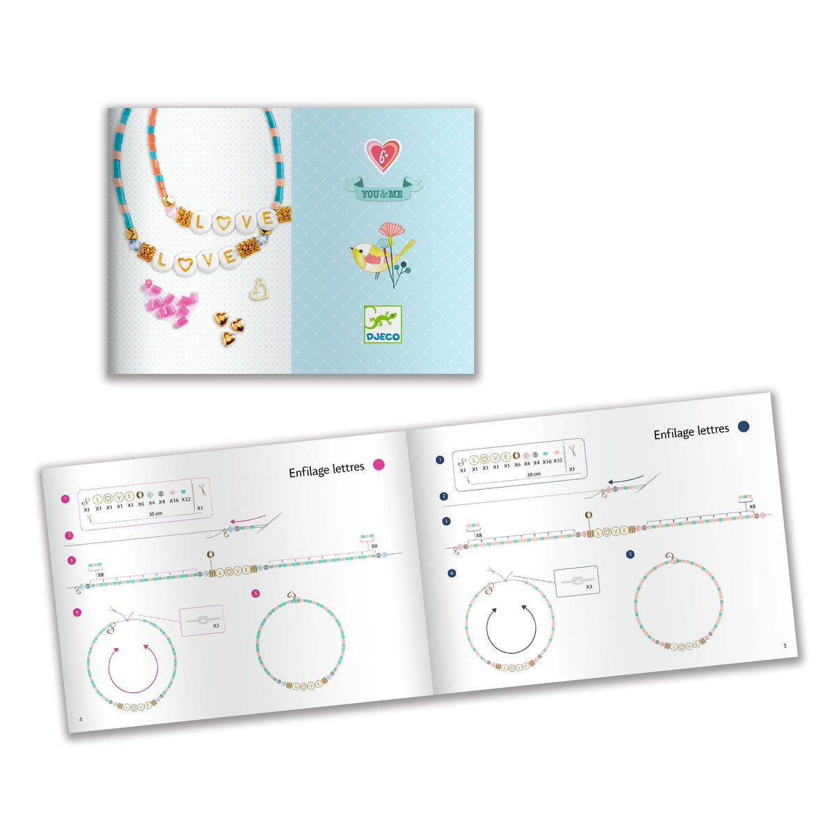 Djeco You & Me Letter Threading Armband