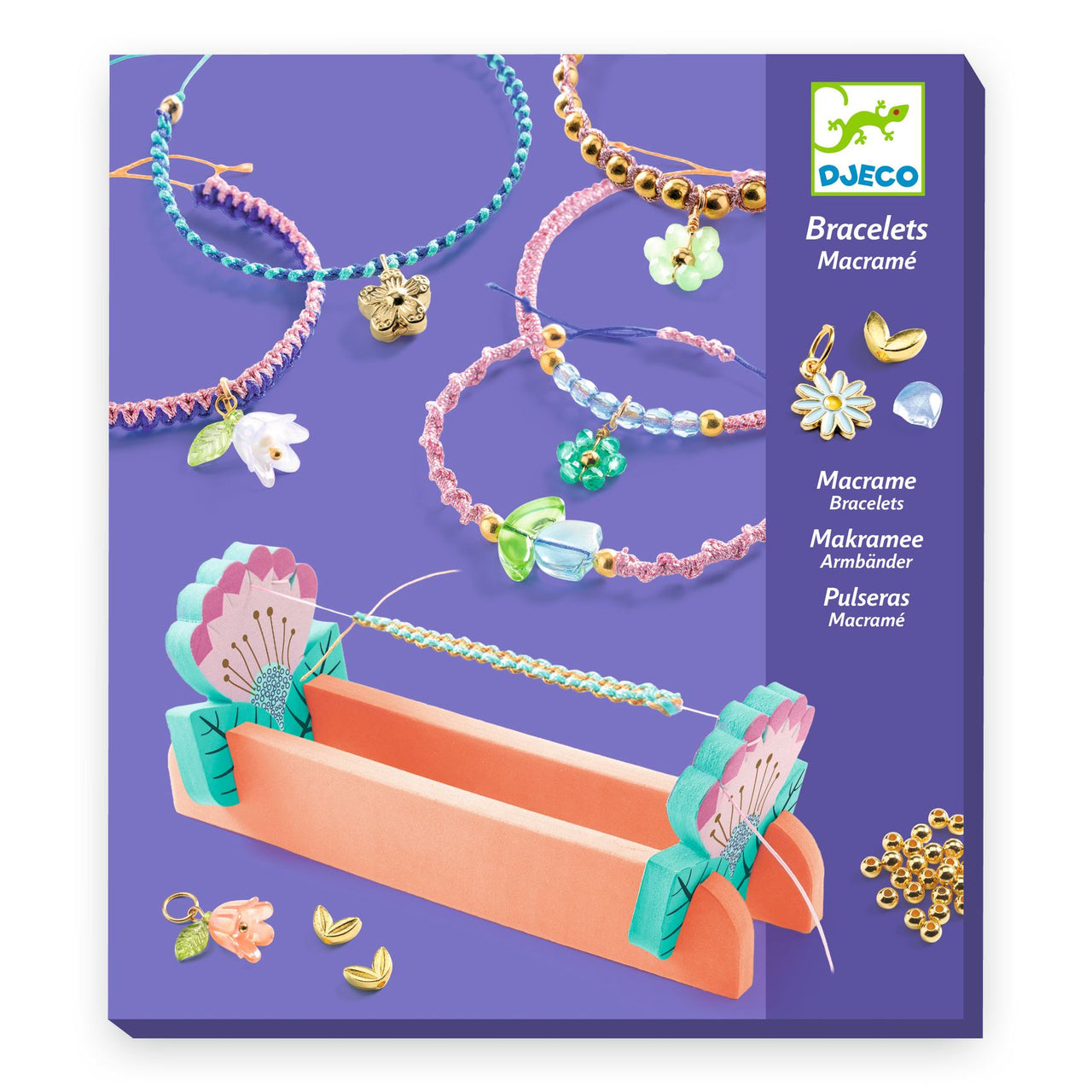 Djeco Smyckespyssel Makraméarmband Blå