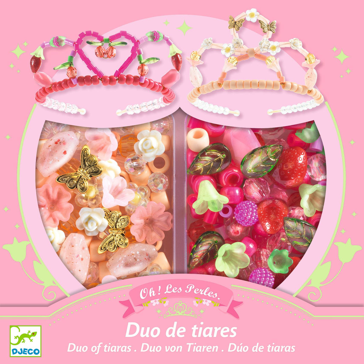 Djeco Pyssel Duo of Tiaras Pink