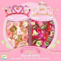 Thumbnail for Djeco Pysselkit för 2st tiaror Rosa