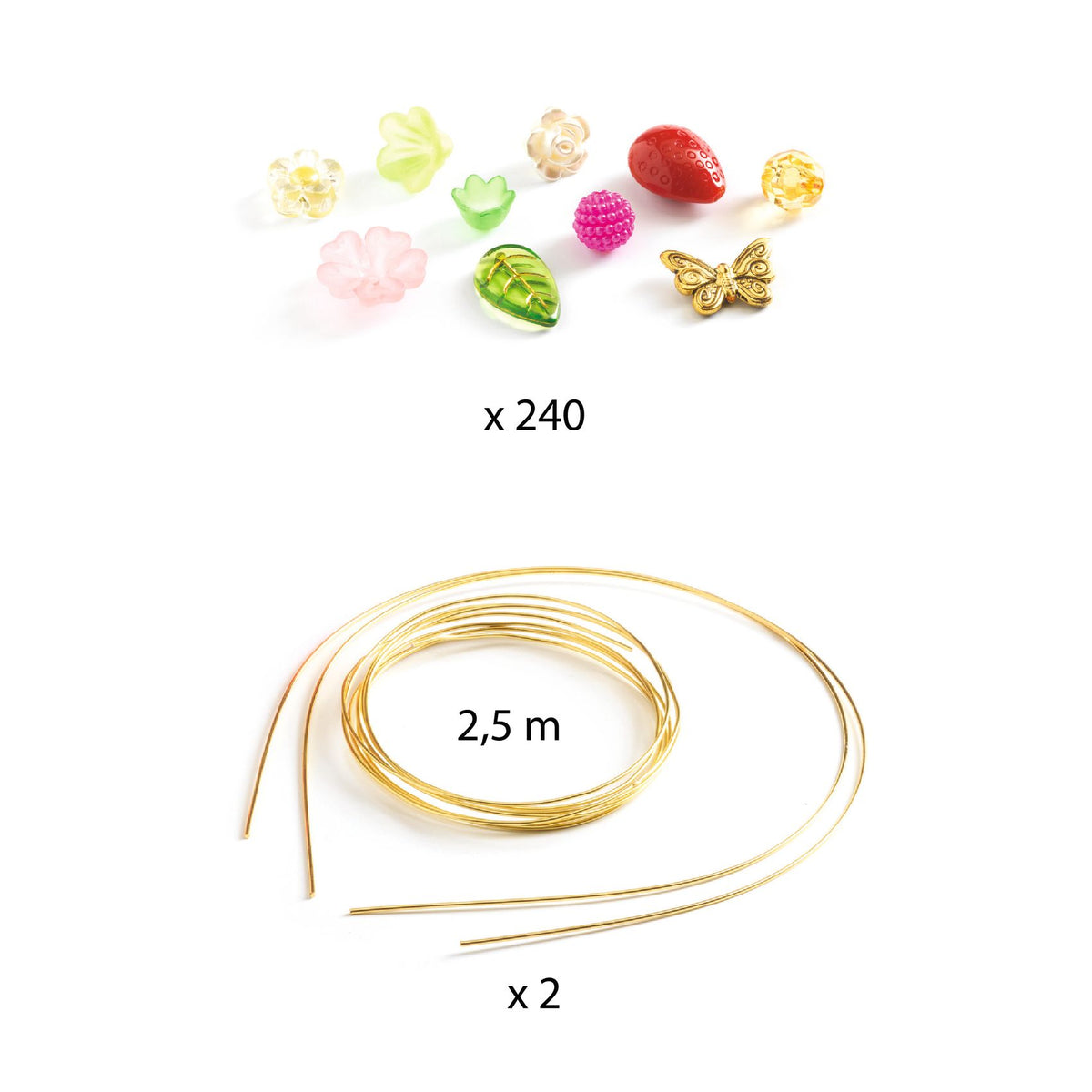 Djeco Pyssel Duo of Tiaras Pink