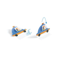 Thumbnail for Djeco Återanvändbara klistermärken Lift-Up Stickers Vehicles (80st)