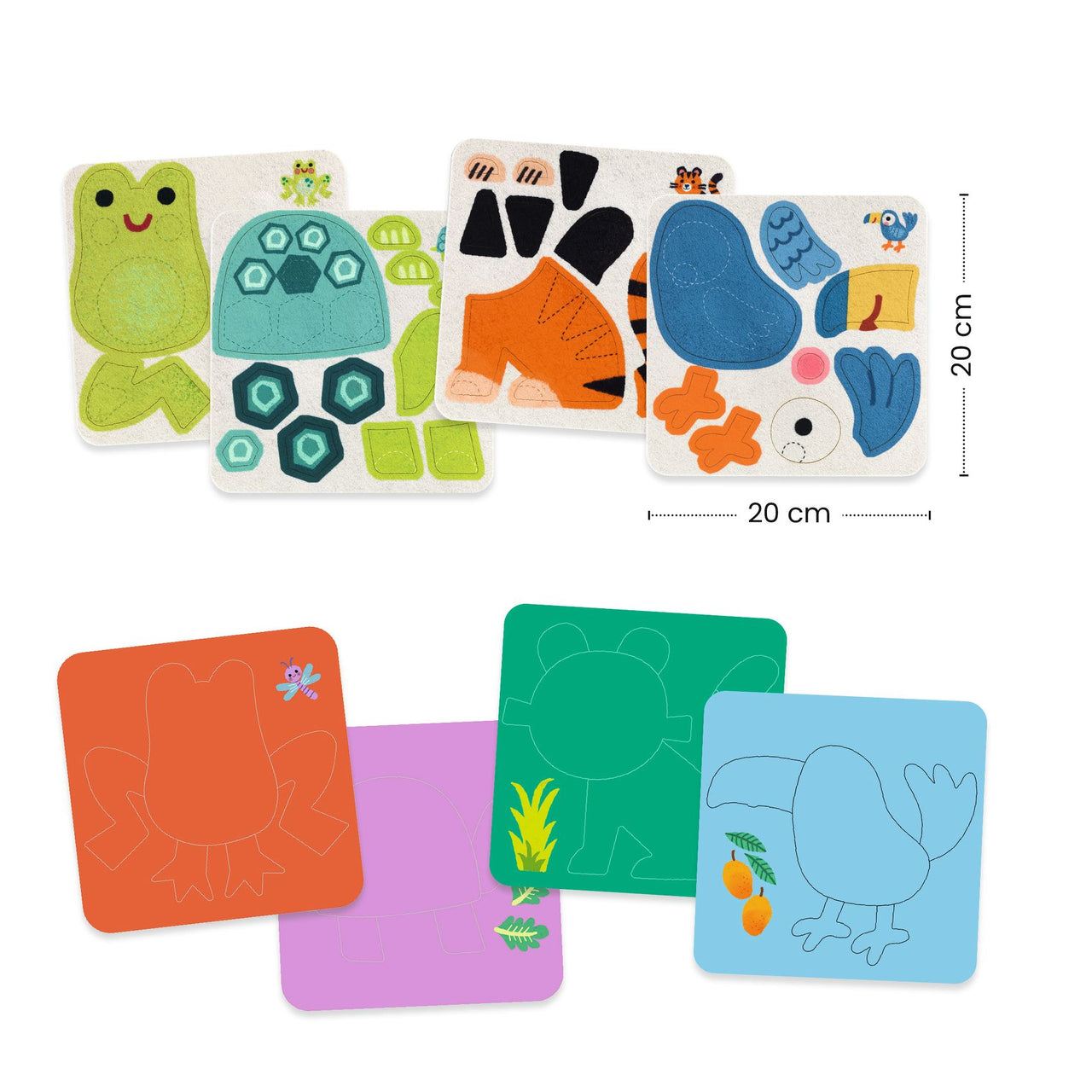Djeco Filtpyssel Soft Animals