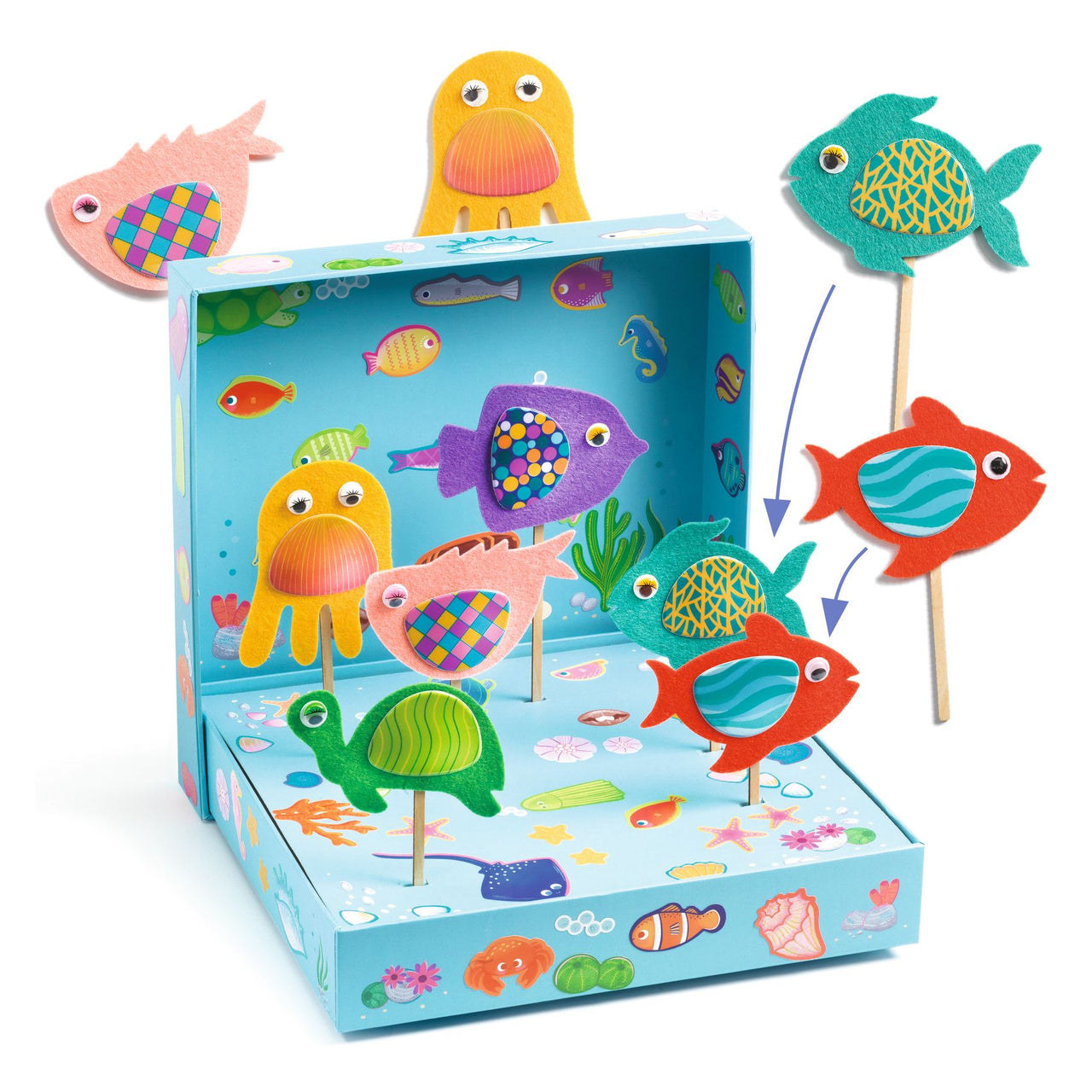 Djeco Collagepyssel Happy Aquarium