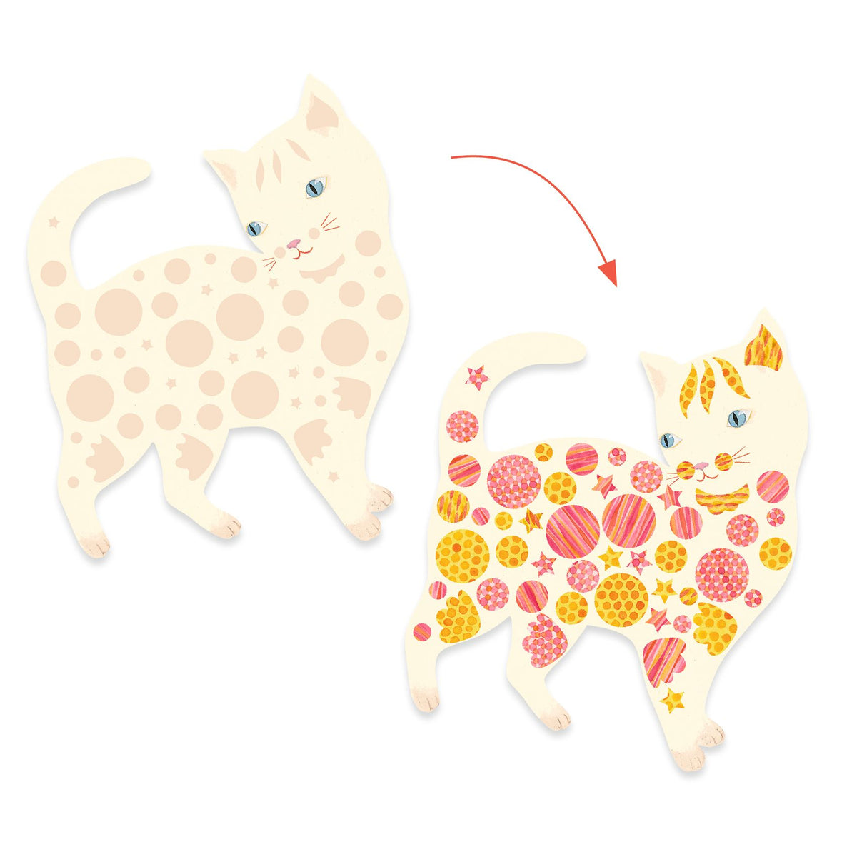 Djeco Pysselbox Elodies Cute Cats