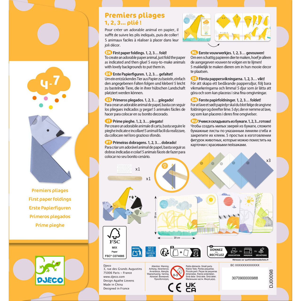Djeco Origami 1, 2, 3… Fold!