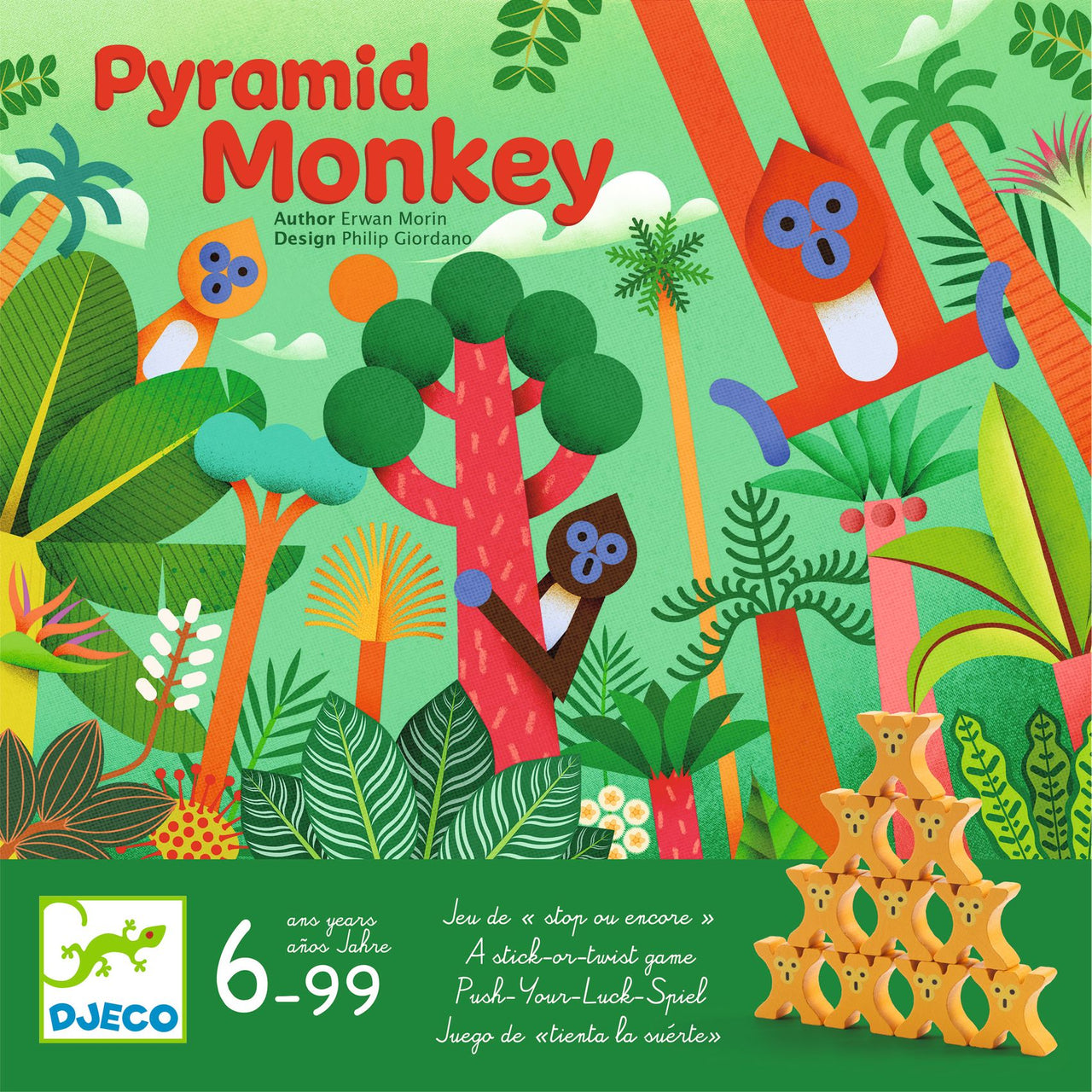 Djeco Sällskapsspel Pyramid Monkey