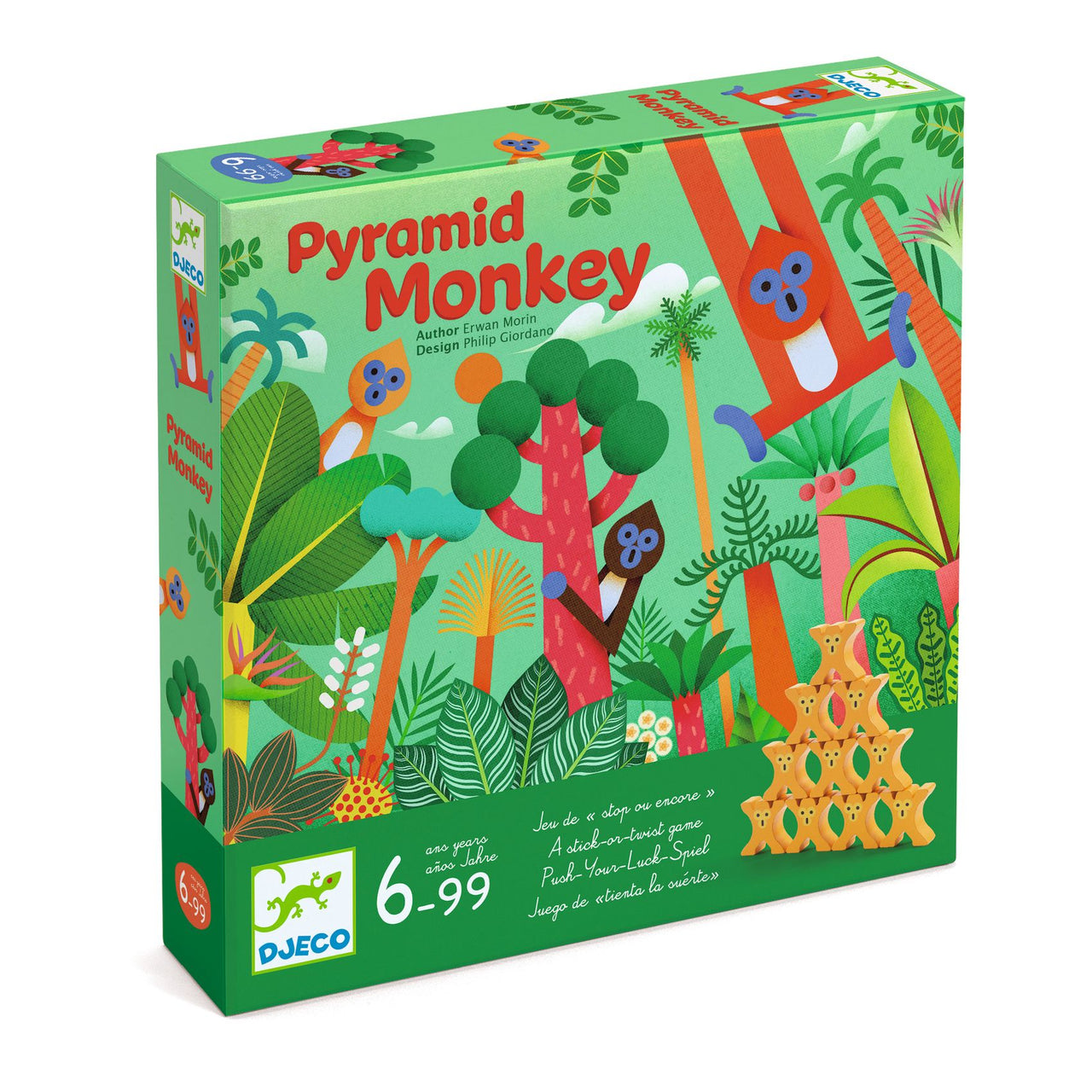 Djeco Sällskapsspel Pyramid Monkey