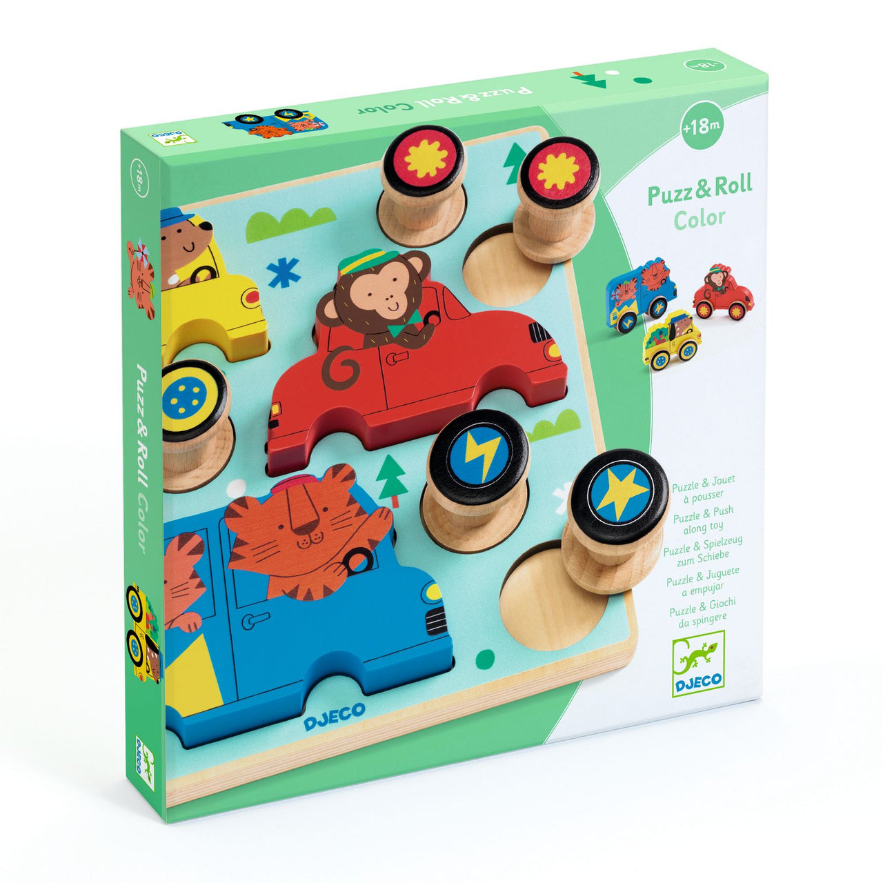Djeco Pussel Puzz and Roll Color (9 bitar)