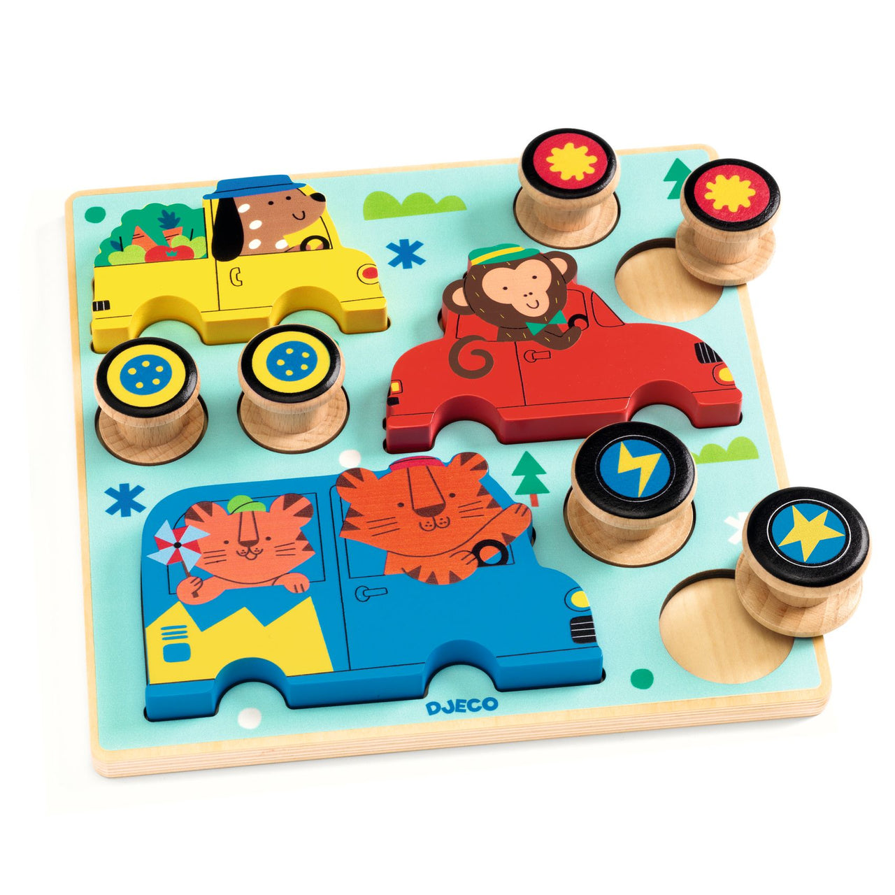 Djeco Pussel Puzz and Roll Color (9 bitar)