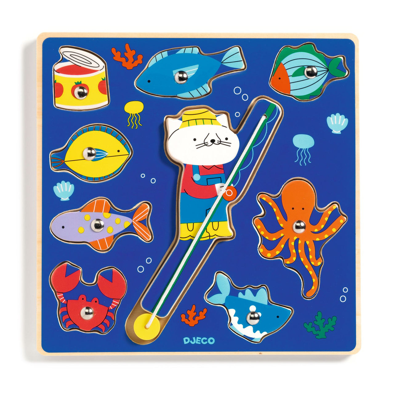 Djeco Pussel Puzz and Fish Color (9 bitar)