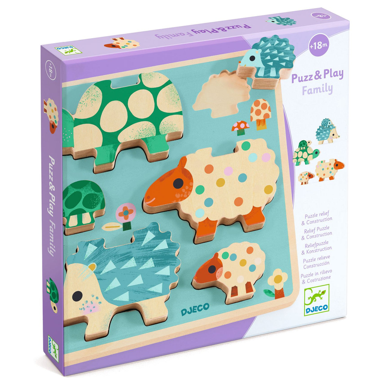 Djeco Pussel Puzz & Play Family (6 bitar)