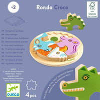 Thumbnail for Djeco Reliefpussel Rondo Croco (4 bitar)