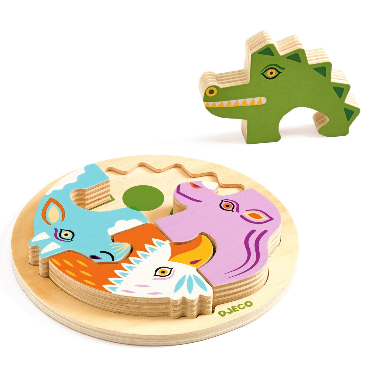 Djeco Reliefpussel Rondo Croco (4 bitar)