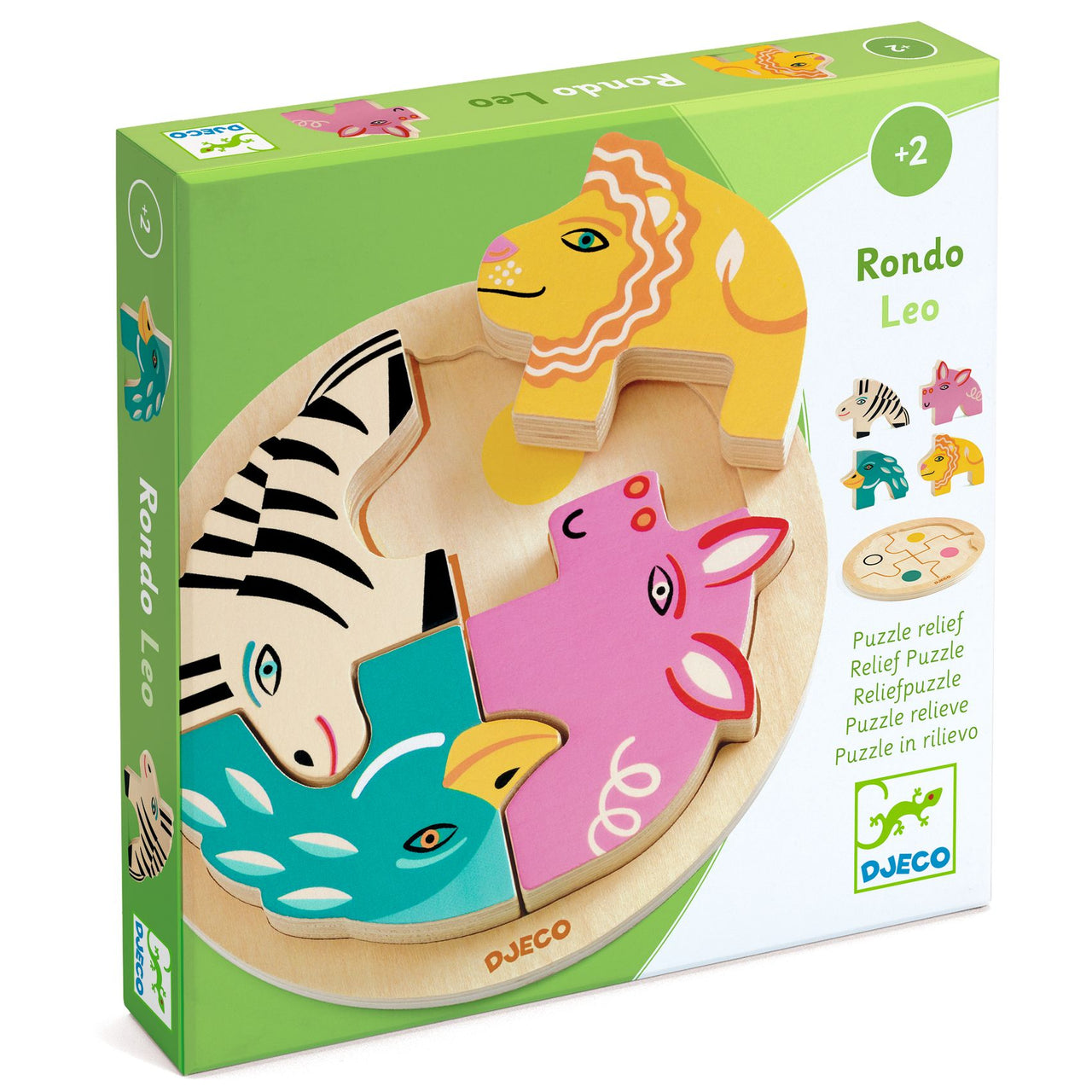 Djeco Reliefpussel Rondo Leo (4 bitar)