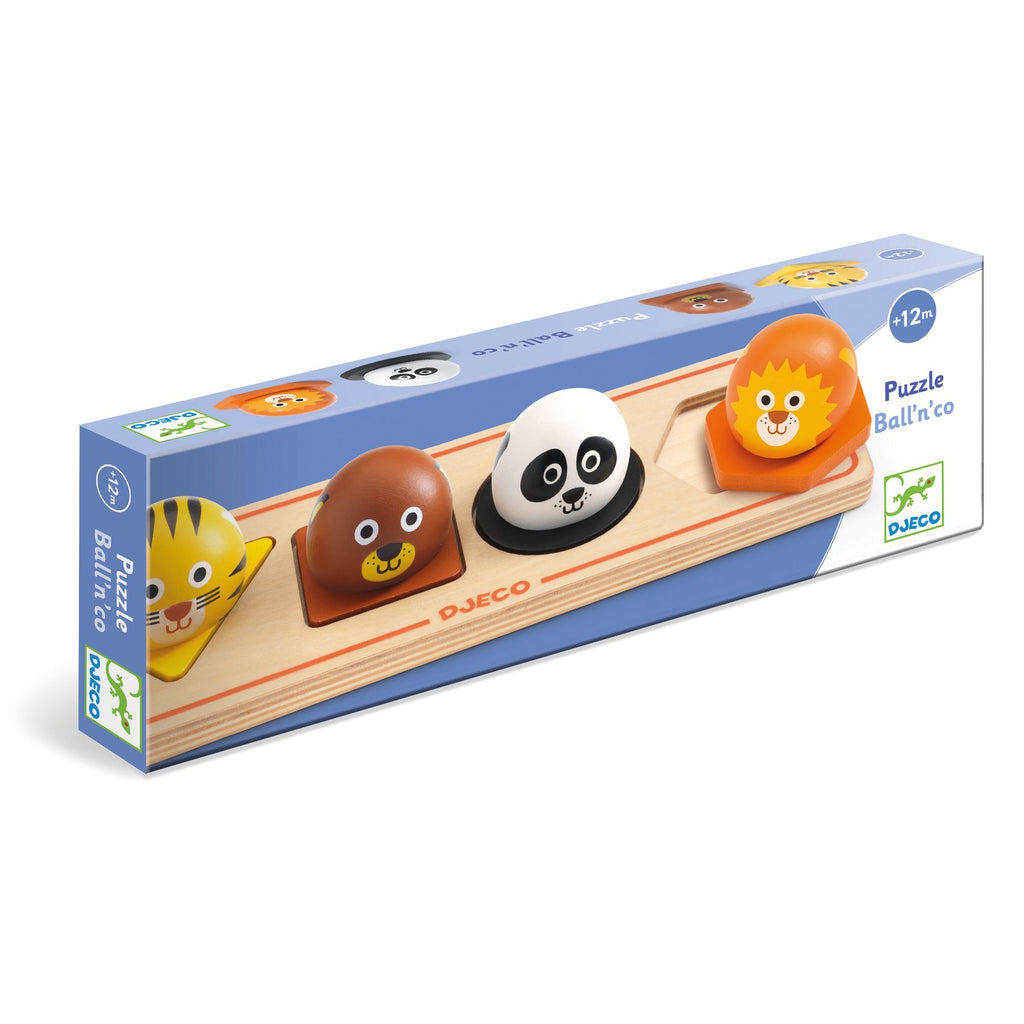 Djeco Puslespil Ball'n'Co Puslespil (4 brikker)