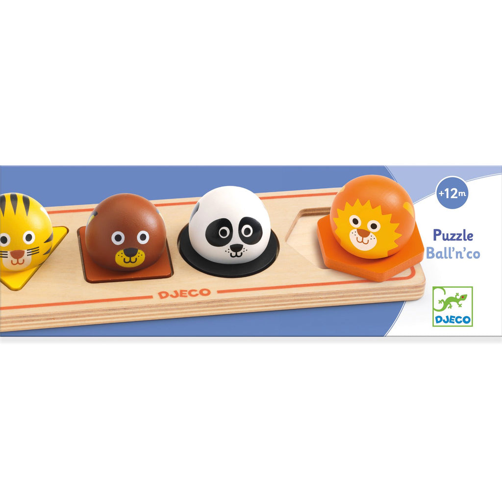 Djeco Puslespil Ball'n'Co Puslespil (4 brikker)