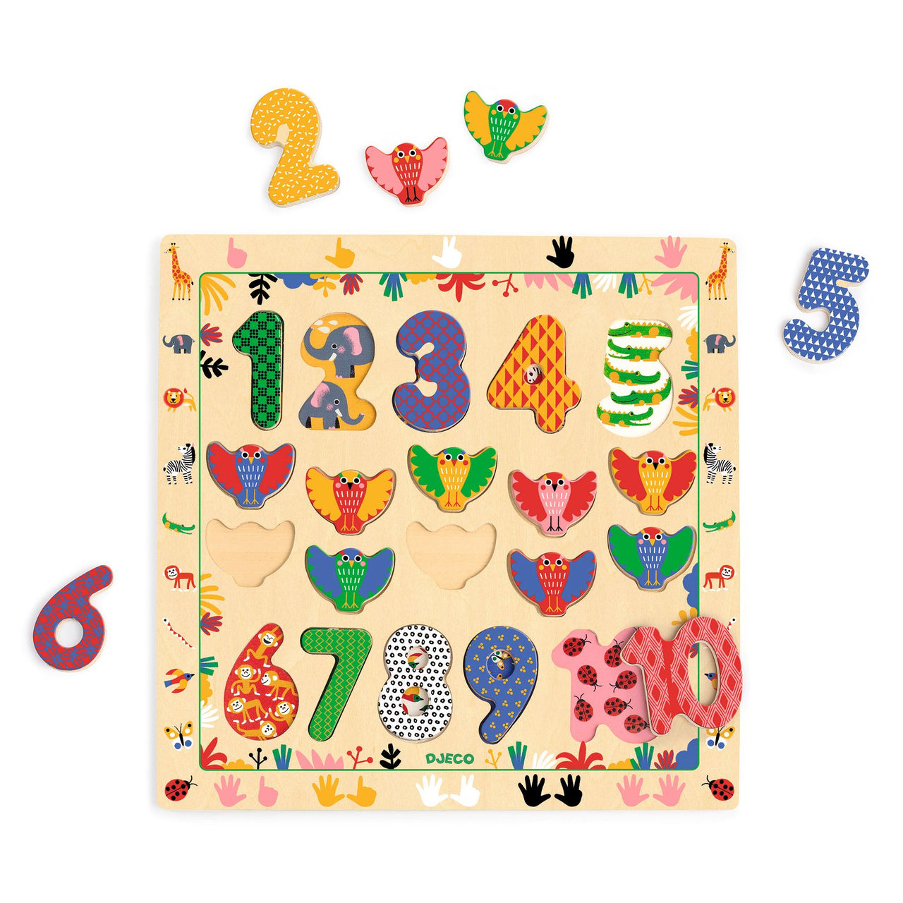 Djeco Sifferpussel 1-10 (20 bitar)
