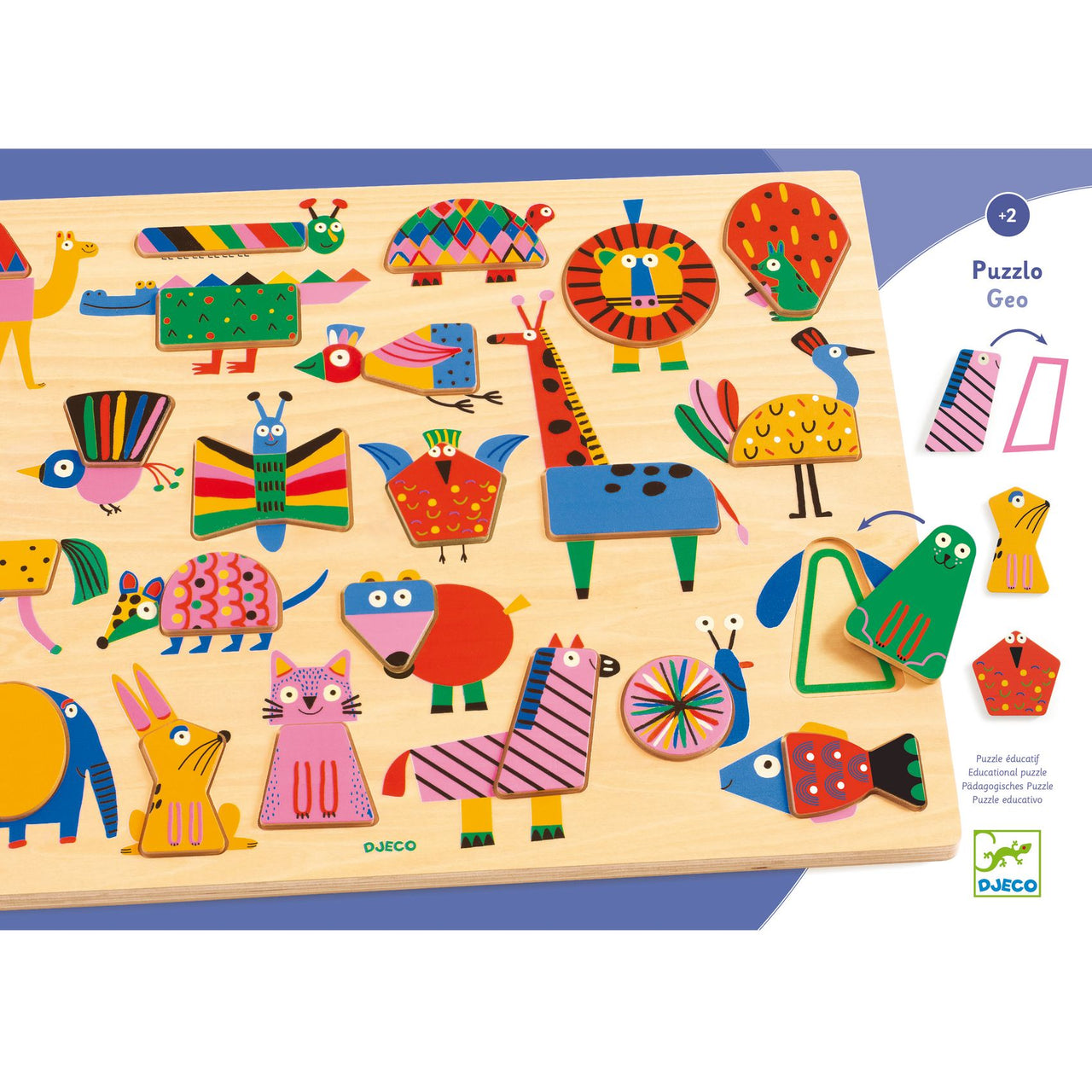 Djeco Pussel Puzzlo Geo (22 bitar)