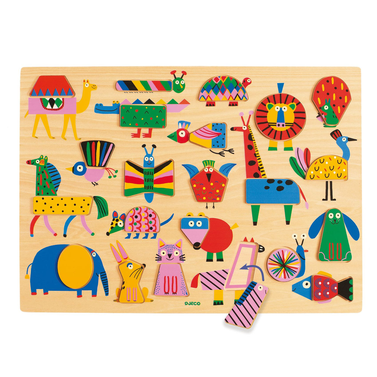 Djeco Pussel Puzzlo Geo (22 bitar)