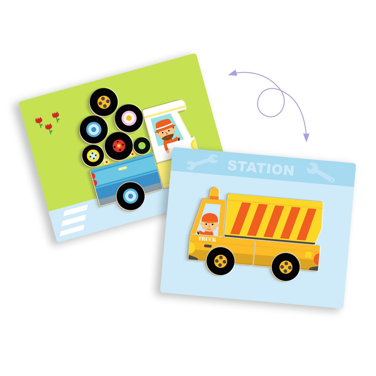 Djeco Magnetlek Inzebox Vehicles