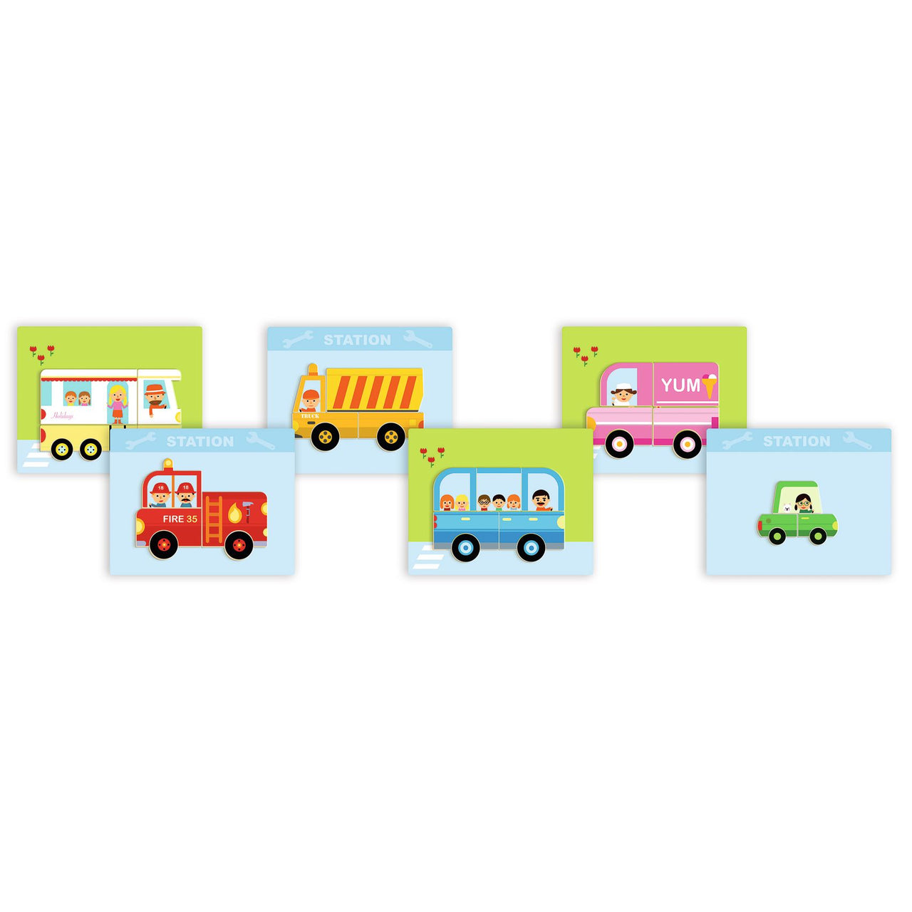 Djeco Magnetlek Inzebox Vehicles